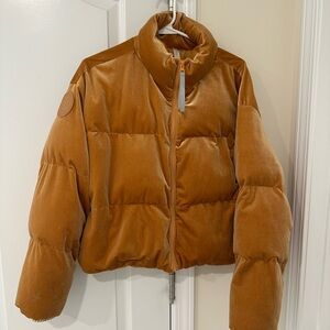 Fabletics Tan Puffer Jacket